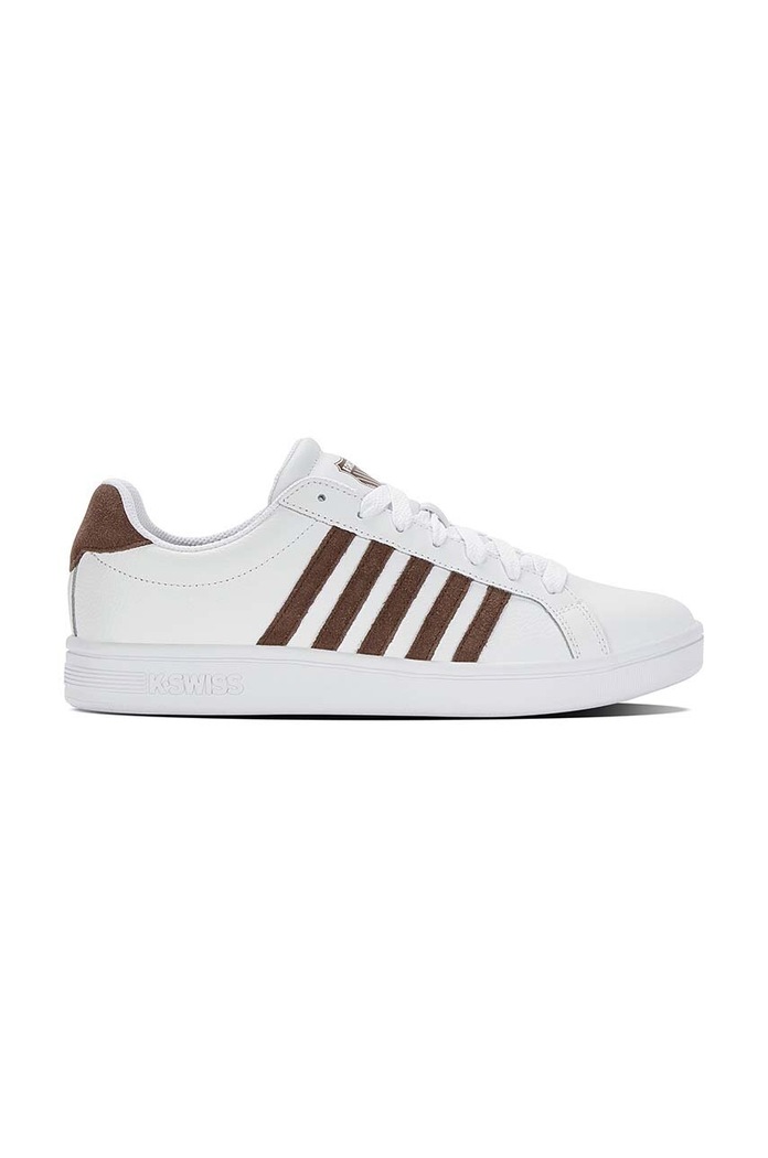 Kožené sneakers boty K-Swiss COURT TIEBREAK nízký bílá 07011.936.M