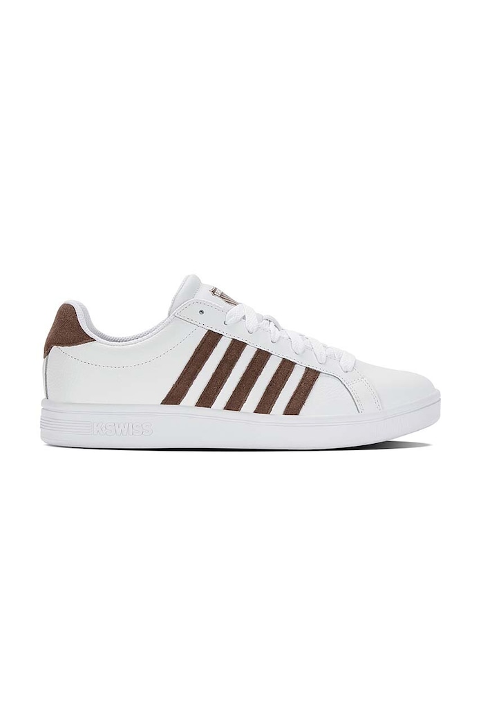 Kožené sneakers boty K-Swiss COURT TIEBREAK nízký bílá 07011.936.M