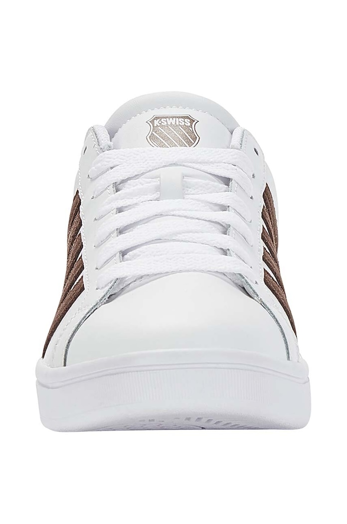 Boty Kožené sneakers boty K-Swiss COURT TIEBREAK 07011.936.M bílá