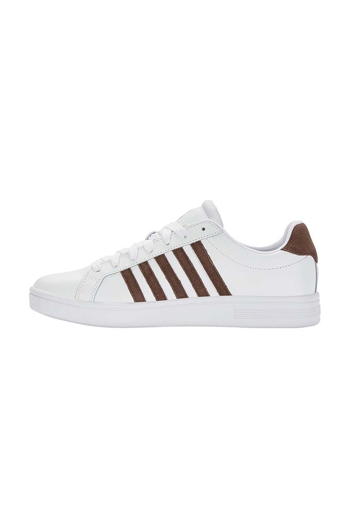 Kožené sneakers boty K-Swiss COURT TIEBREAK 07011.936.M bílá