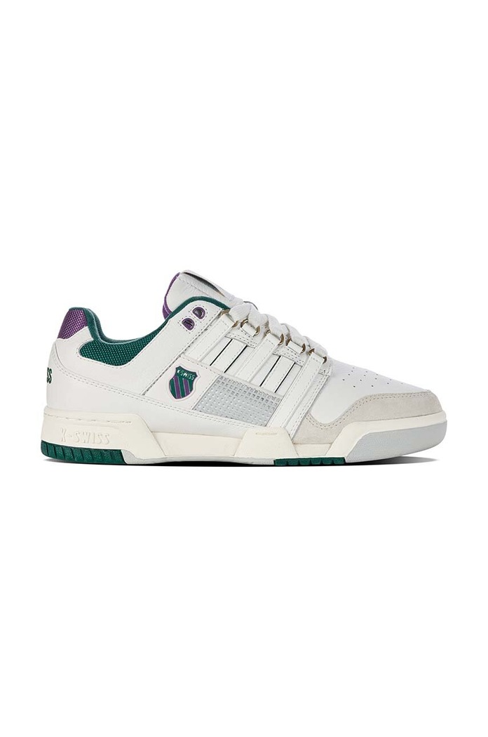 K-Swiss sneakers din piele GSTAAD GOLD mic de statură bej 08526.133.M