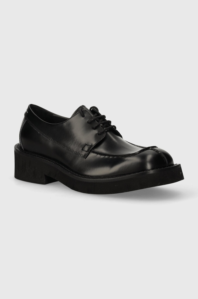 MM6 Maison Margiela półbuty skórzane skóra licowa czarny SH1WQ0001