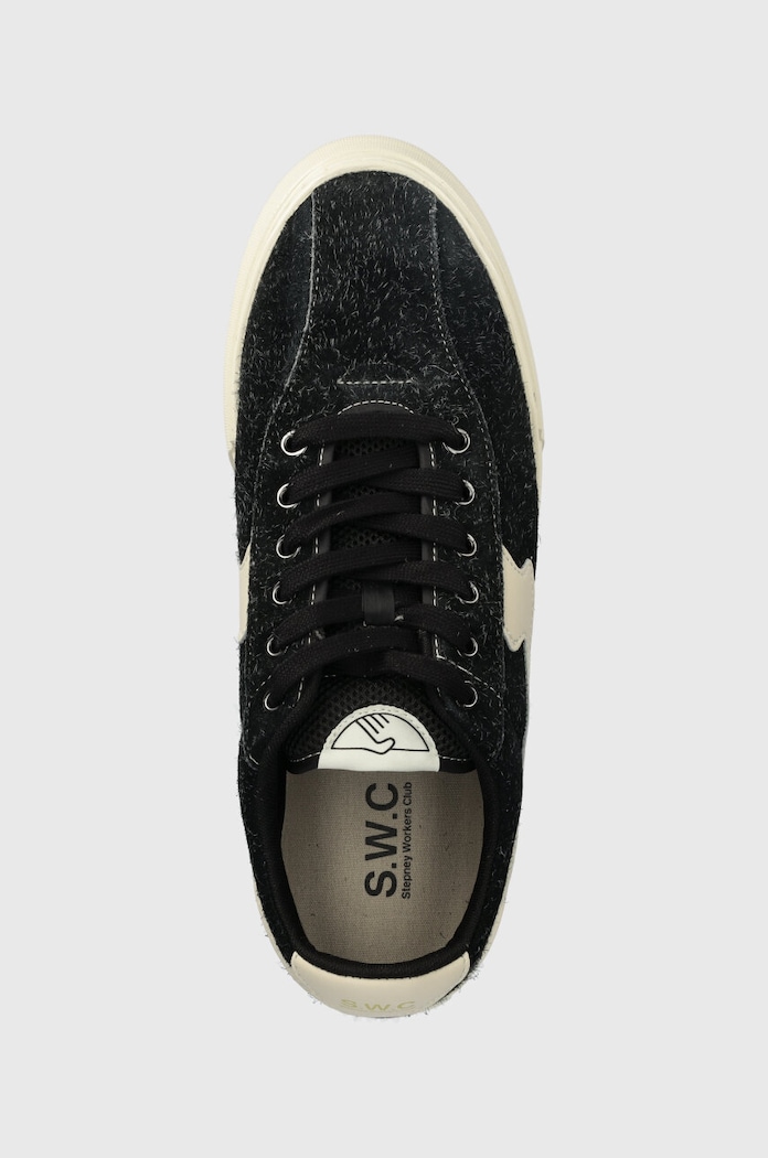 Σουέτ sneakers Stepney Workers Club Dellow S-Strike Cup Raw Suede μαύρο YA15017