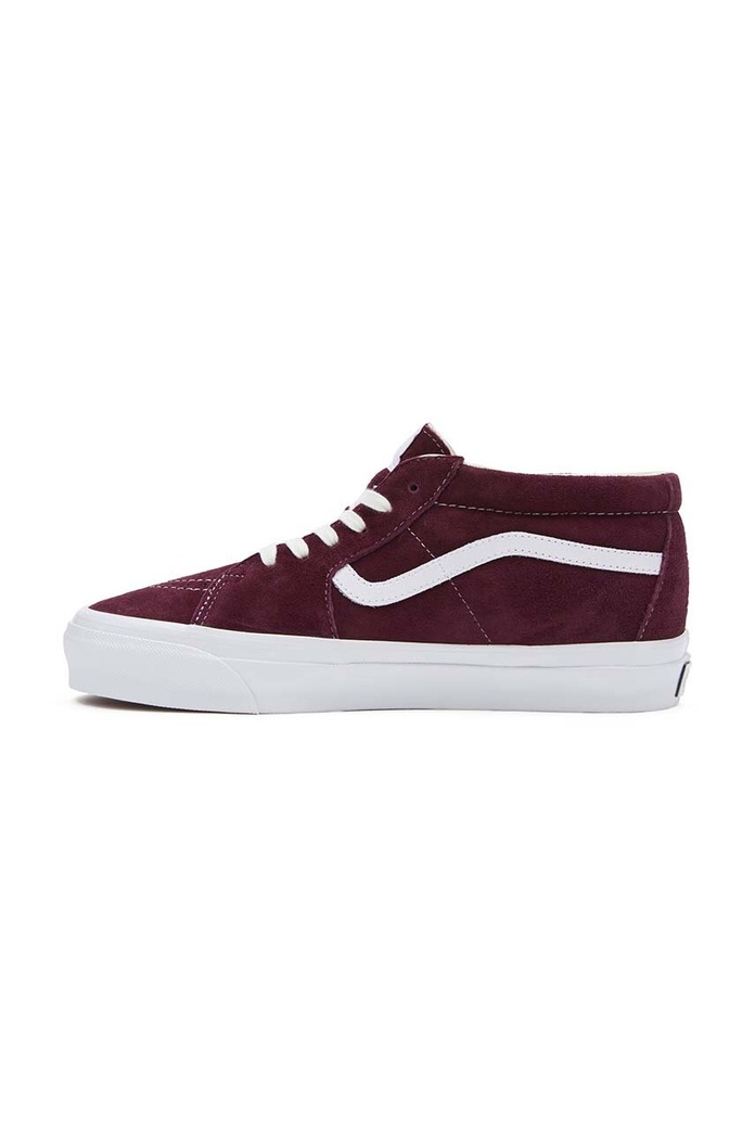 Σουέτ sneakers Vans Sk8-Mid Reissue 83 LX VN000CQQ4QU1 μπορντό