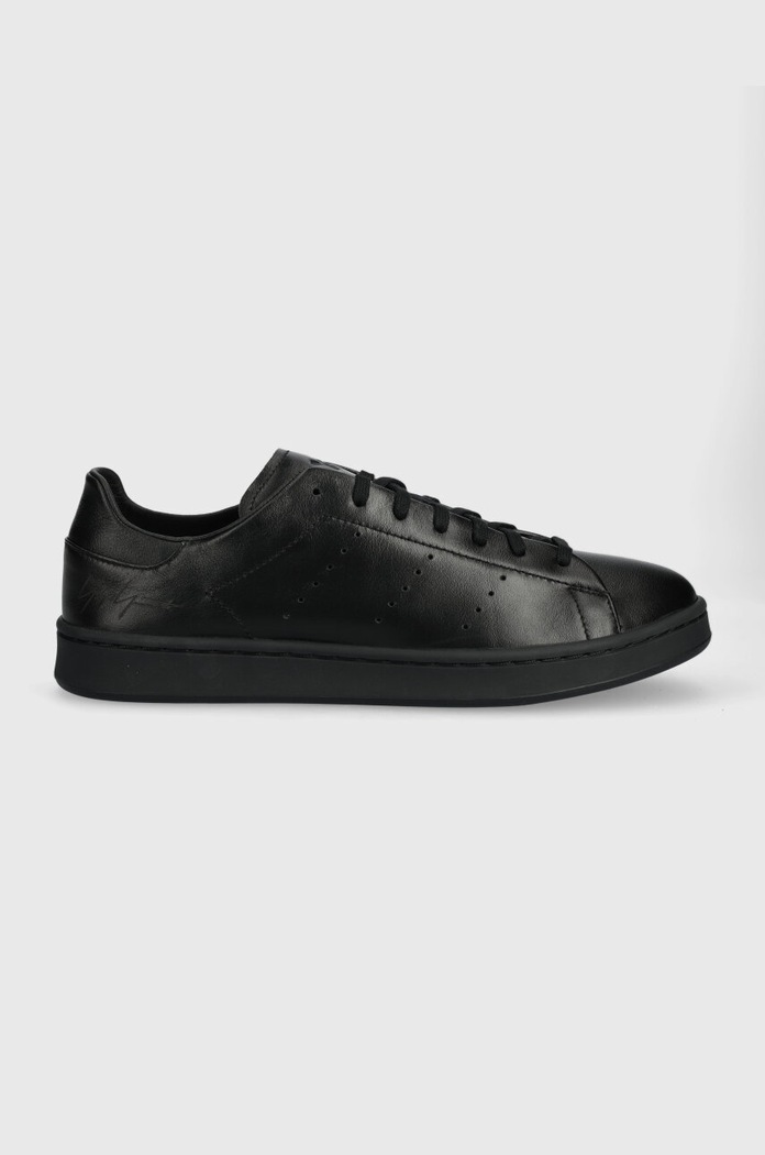 Δερμάτινα sneakers Y-3 Stan Smith φλατ μαύρο IG4036