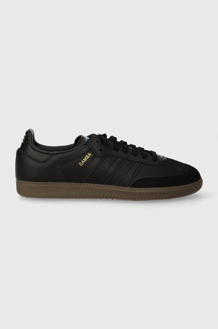 adidas Originals leather sneakers Samba OG grain leather black IE3438