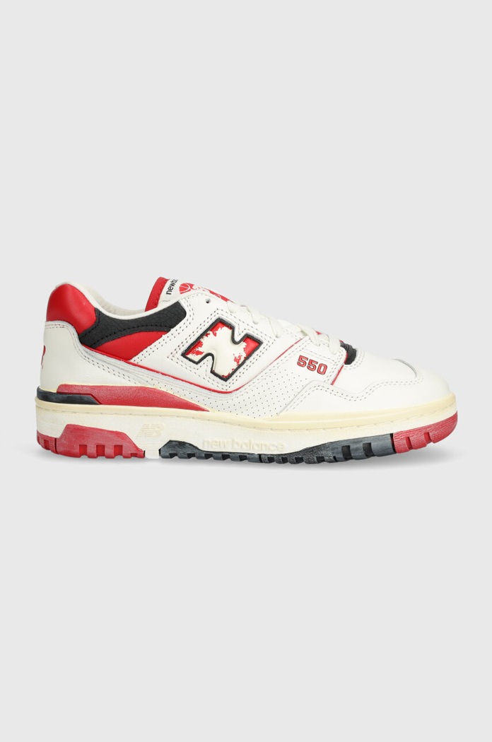 Kožené tenisky New Balance 550 Planet friendly biela BB550VGA