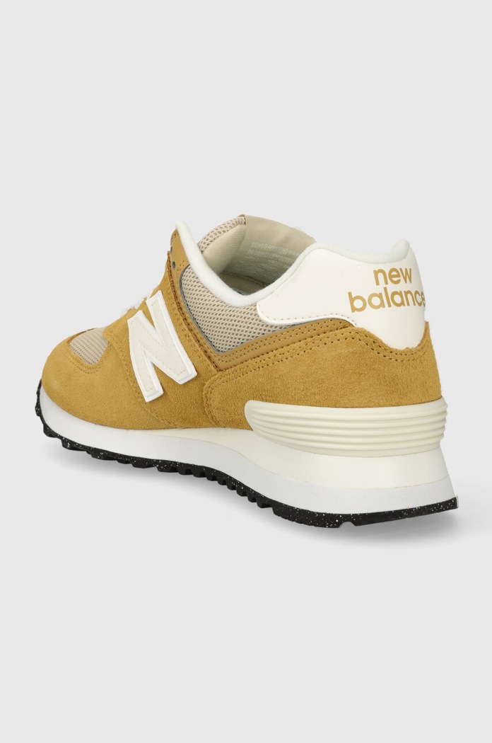 Shoes New Balance 574 Yellow White U574PBE brown