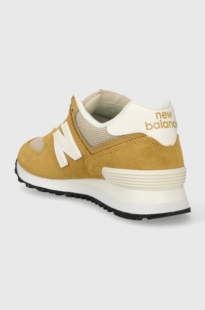 Shoes New Balance 574 Yellow White U574PBE brown