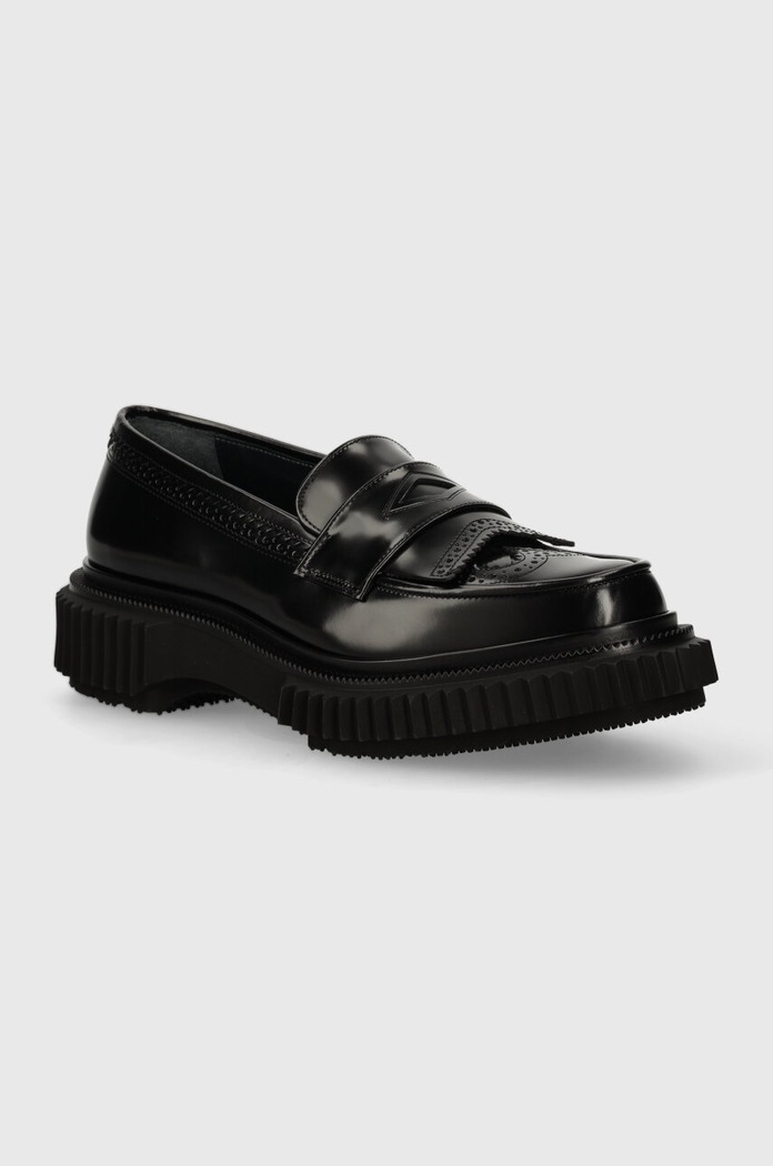 Usnjeni mokasini ADIEU Type 203 Elegantno črna type.203