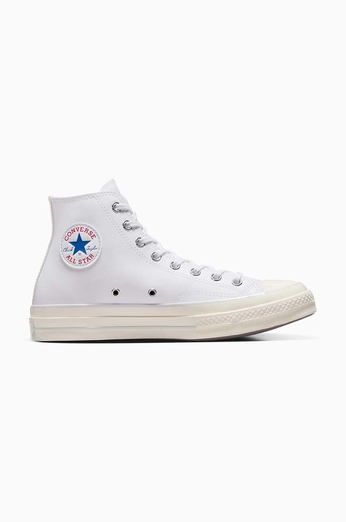 Kecky Converse Chuck 70 HI plochá bílá A07201C