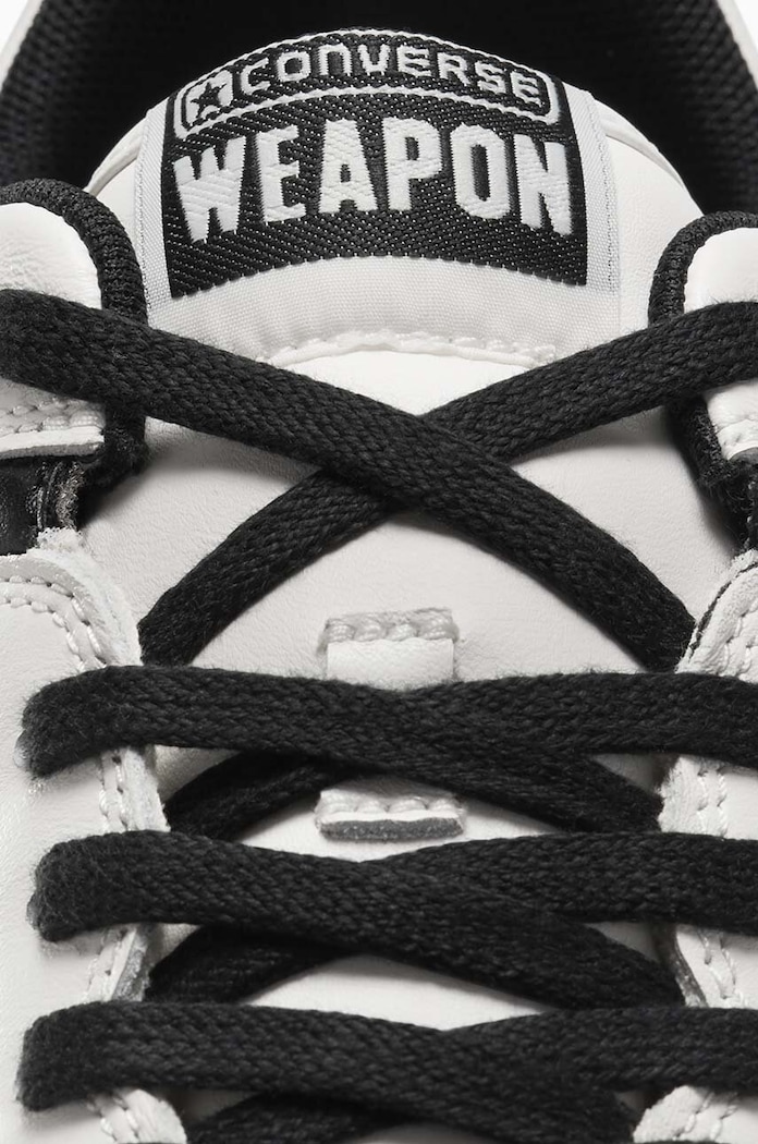 Kožené tenisky Converse Weapon Old Money bílá A07239C