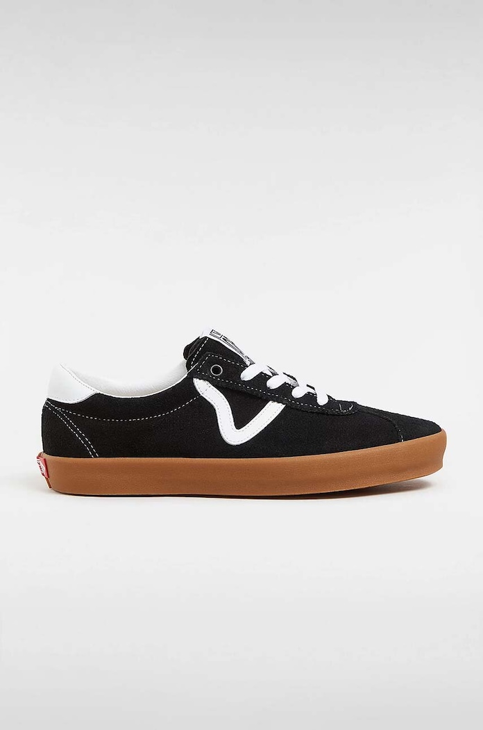 Semišové tenisky Vans Sport Low plochá černá VN000CQRB9M1