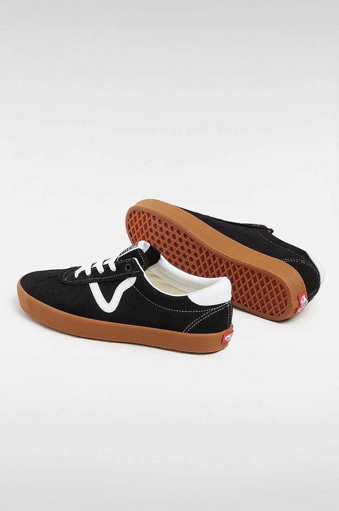Boty Semišové tenisky Vans Sport Low VN000CQRB9M1 černá