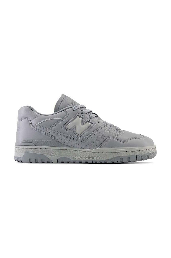 Kožne tenisice New Balance BB550MCB ravni siva BB550MCB