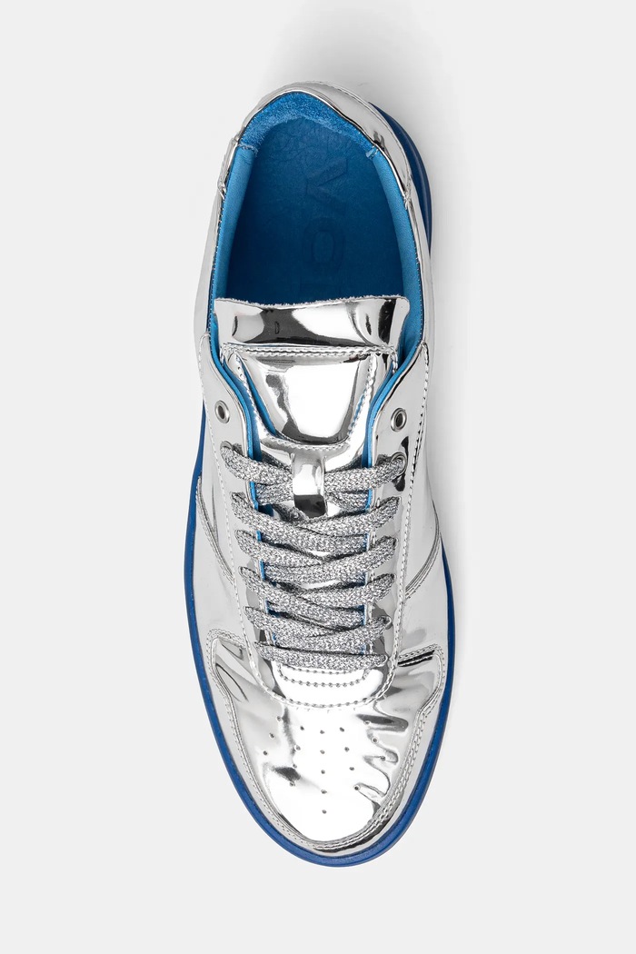 VOR sneakers din piele 5A 5A.Cromato argintiu
