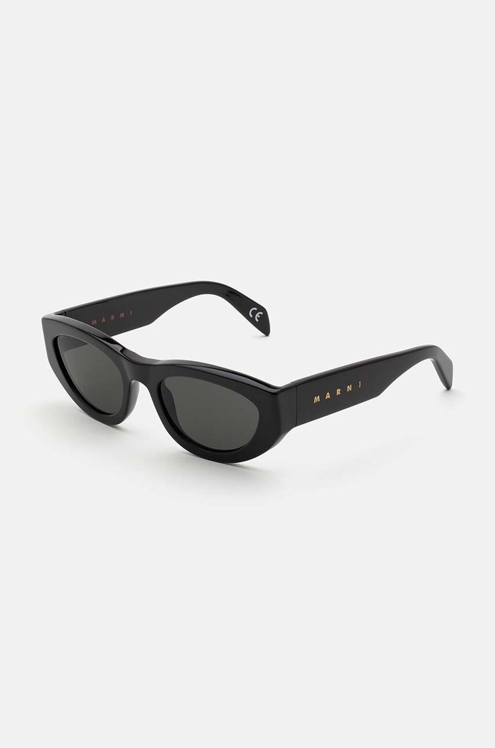 Marni okulary przeciwsłoneczne Rainbow Mountains jednolita czarny EYMRN00005.001.BMO
