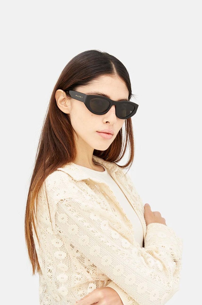 Marni okulary przeciwsłoneczne Rainbow Mountains EYMRN00005.001.BMO czarny AA00