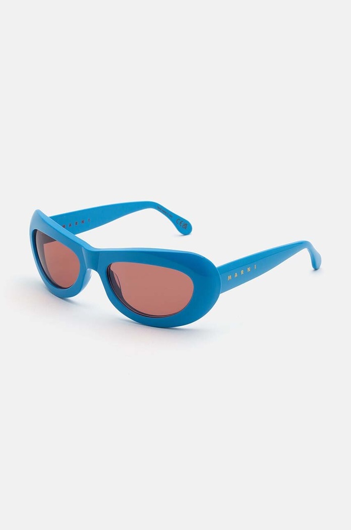 Слънчеви очила Marni Field Of Rushes Blue кръгла син EYMRN00067.002.EZ5