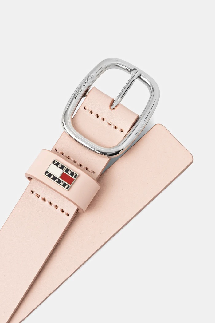 Tommy Jeans női bőr öv AW0AW15836 rózsaszín SS26