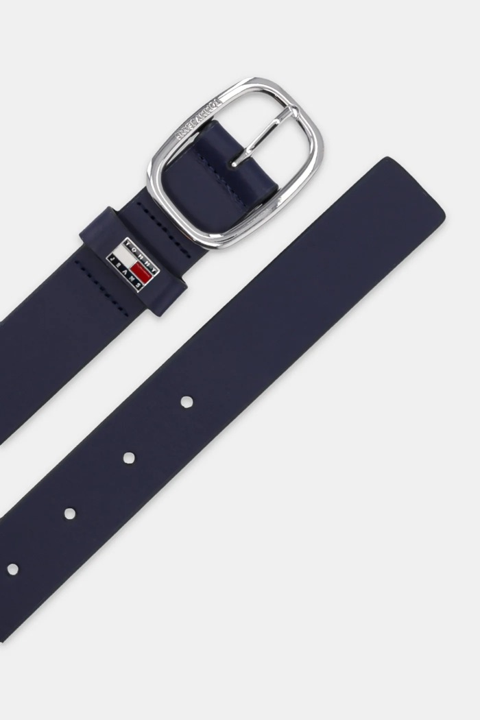 Tommy Jeans pásek dámský kožený AW0AW15836 námořnická modř SS26