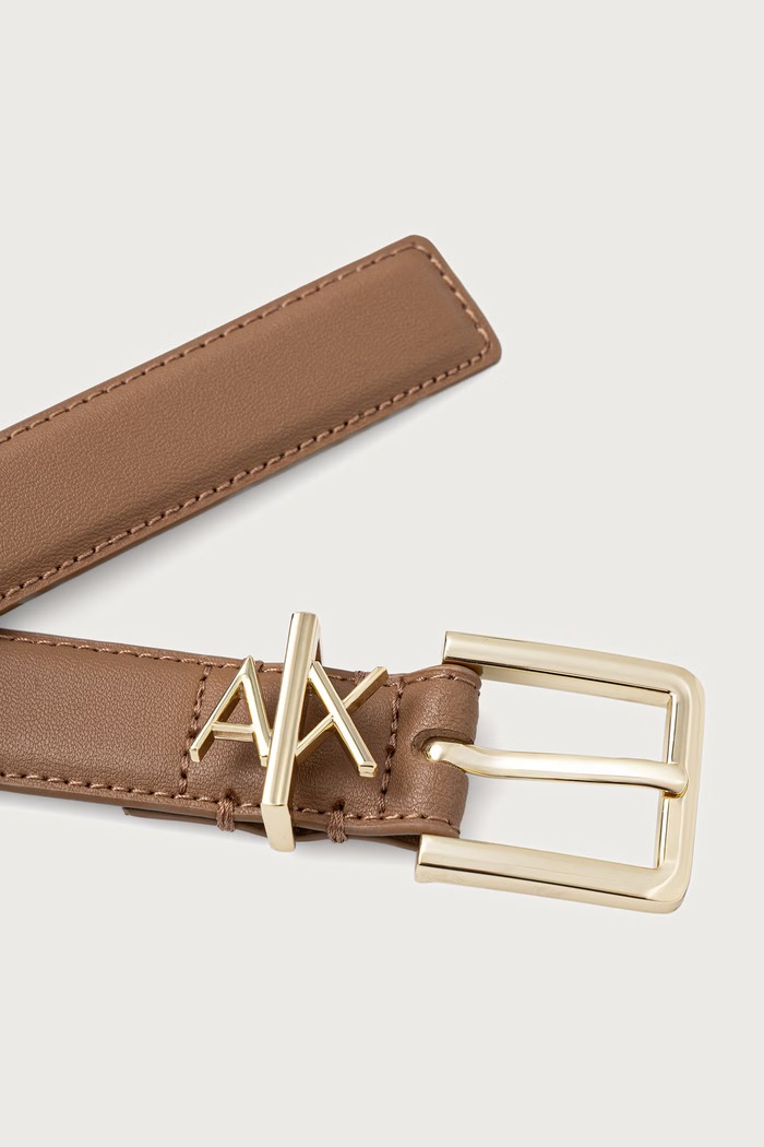 Armani Exchange ремень для женщин кожаный 941182.4R759 бежевый AA00