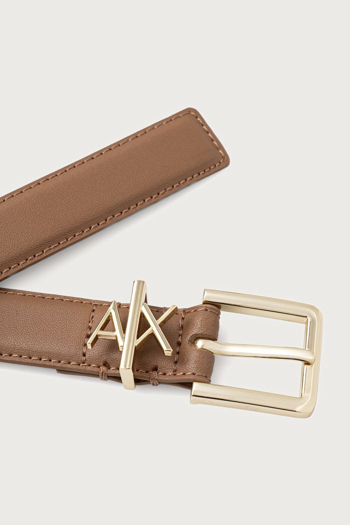 Armani Exchange ремень для женщин кожаный 941182.4R759 бежевый AA00