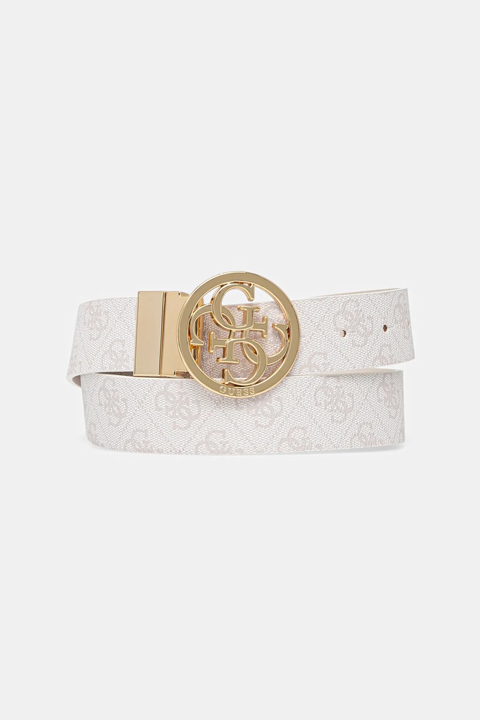 Guess pasek dwustronny damski NOELLE BW9166.P4235 biały SS26
