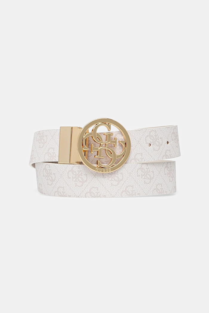 Guess pasek dwustronny damski NOELLE BW9166.P4235 biały SS26