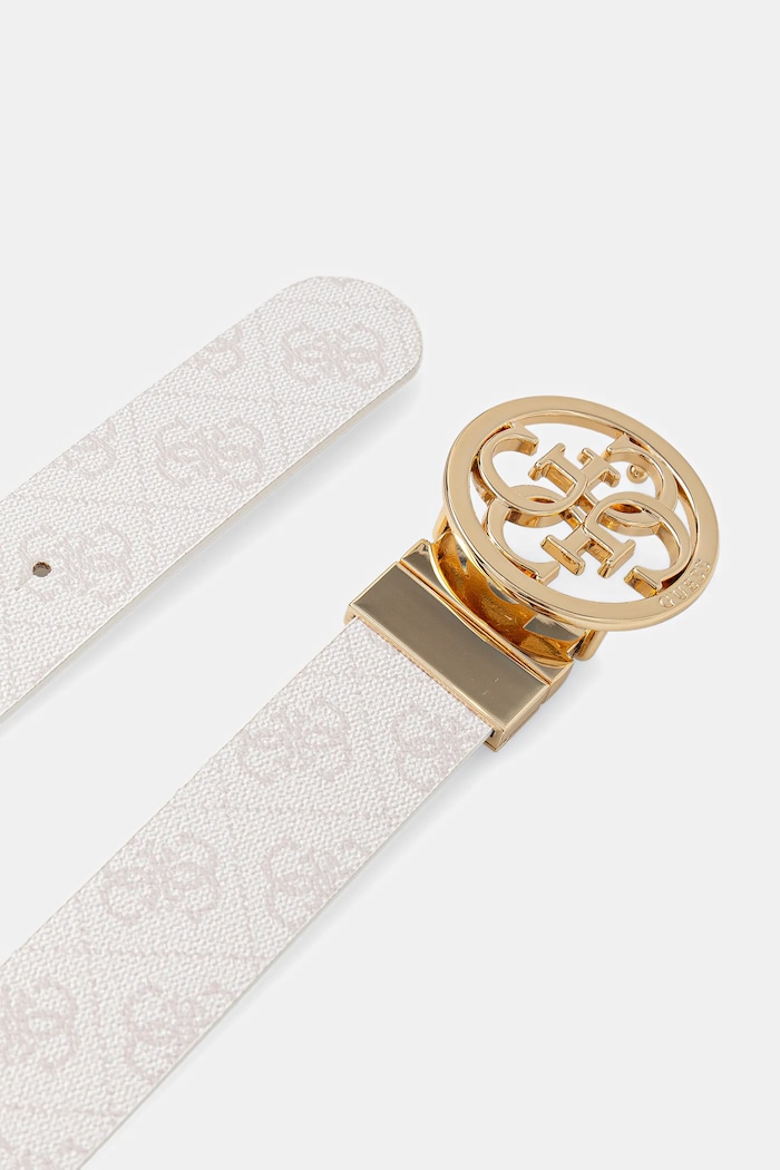 Guess pasek dwustronny damski NOELLE biały BW9166.P4235