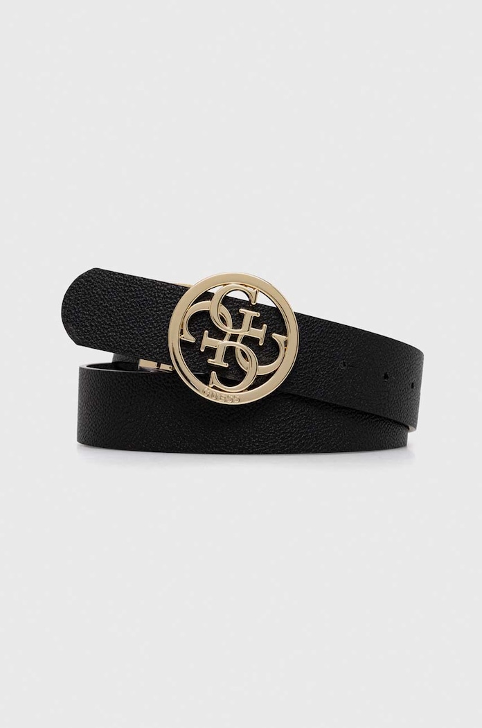 Guess pasek dwustronny damski NOELLE syntetyczny czarny BW9166.P4235