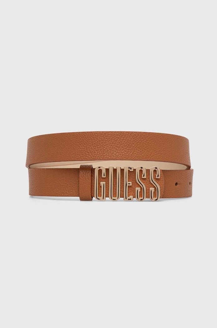 Guess pasek MERDIAN syntetyczny brązowy BW9114.P4225