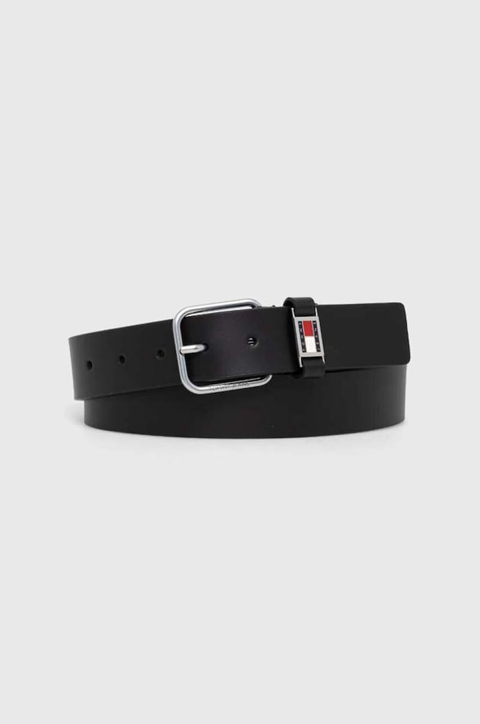 Tommy Jeans pasek skórzany czarny AM0AM12045