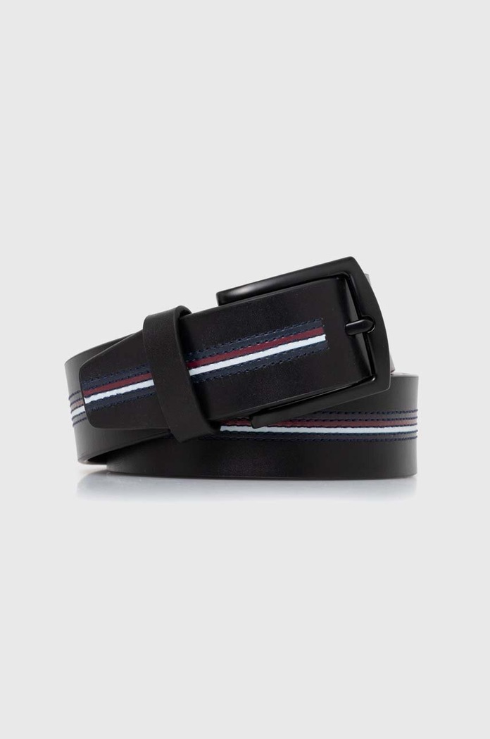 Tommy Hilfiger Kožený pásek Tommy Hilfiger námořnická modř AM0AM12164