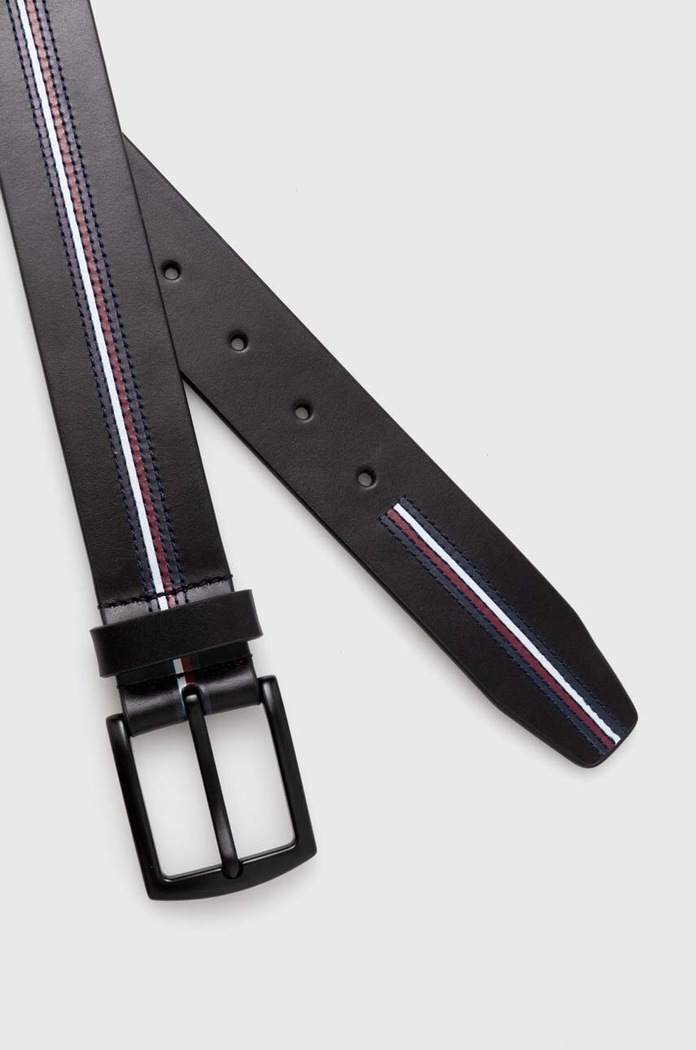 Tommy Hilfiger Kožený pásek Tommy Hilfiger AM0AM12164 námořnická modř SS24