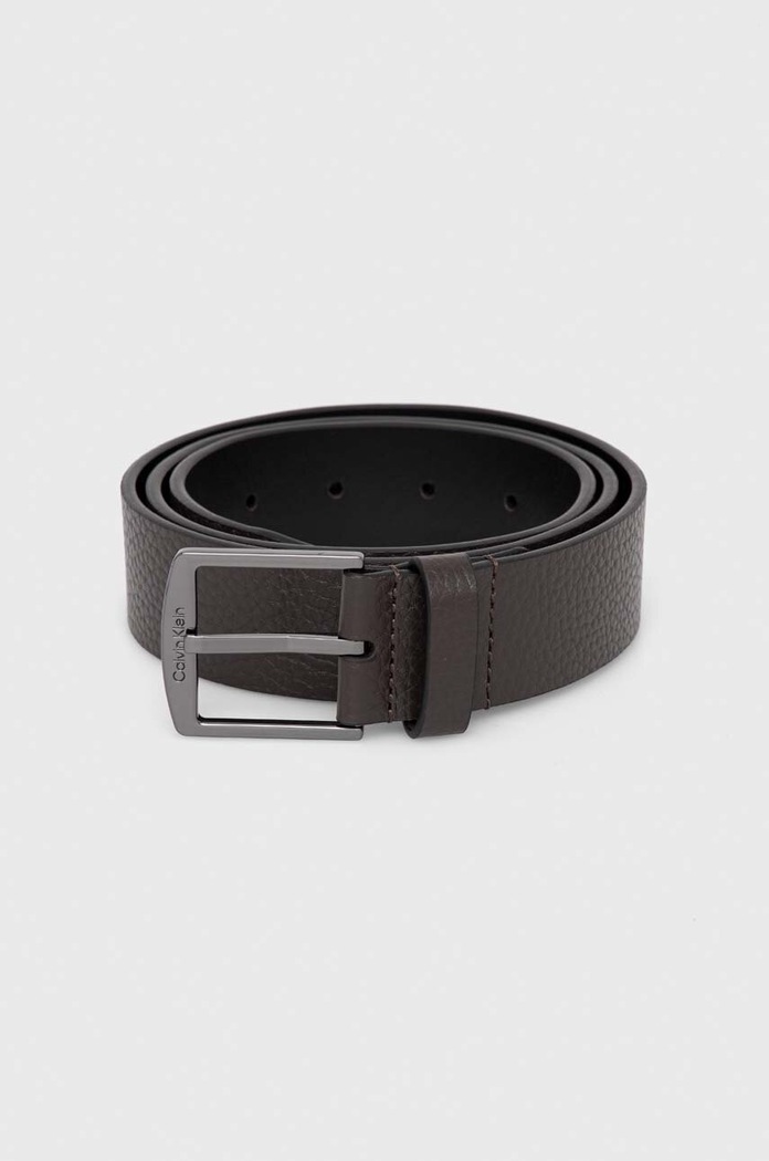 Calvin Klein pasek skórzany Planet friendly brązowy K50K511571