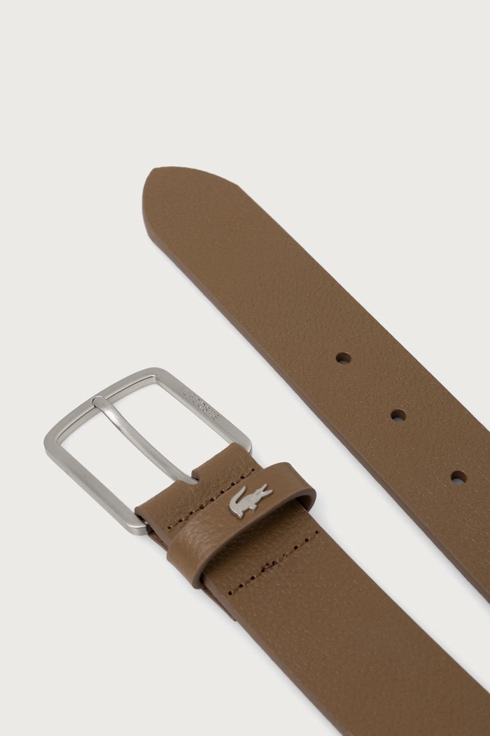 Lacoste Pasek męski skórzany RC4090 brązowy SS26