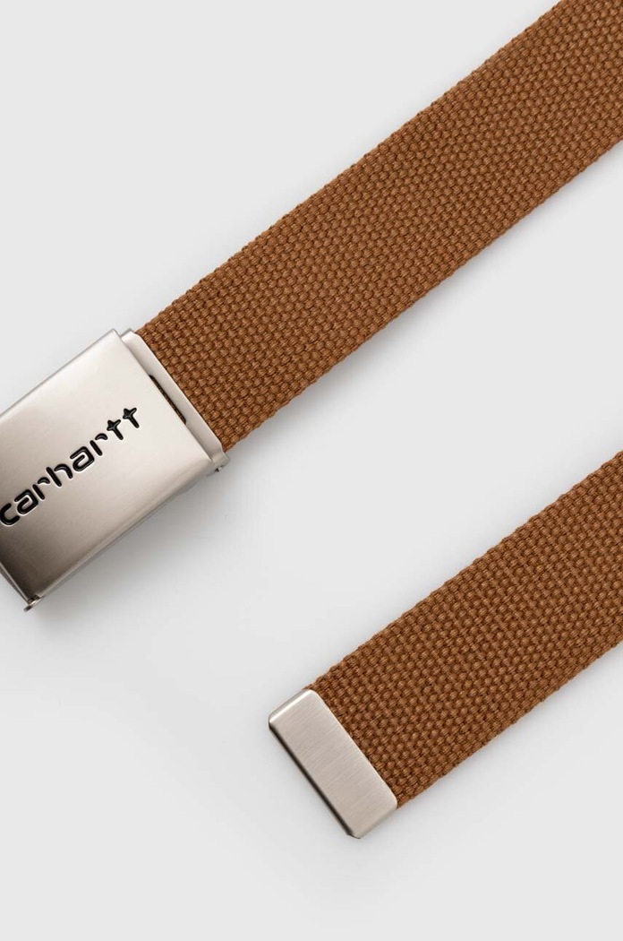Carhartt WIP belt Clip Belt Chrome I019176.HZXX brown SS24