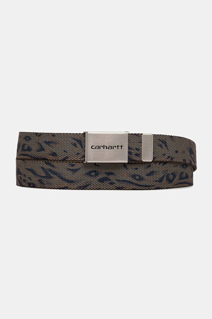 Carhartt WIP Clip Belt Chrome pasek parciany multicolor I019176.47XX