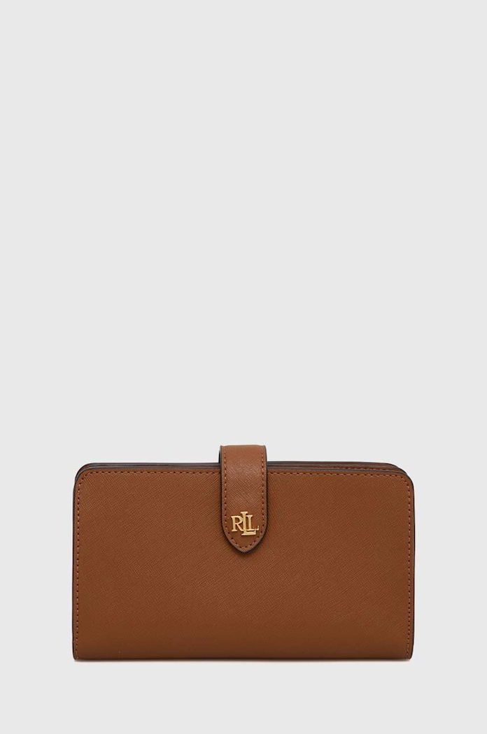 Lauren Ralph Lauren pénztárca nappa bőr barna 432916514