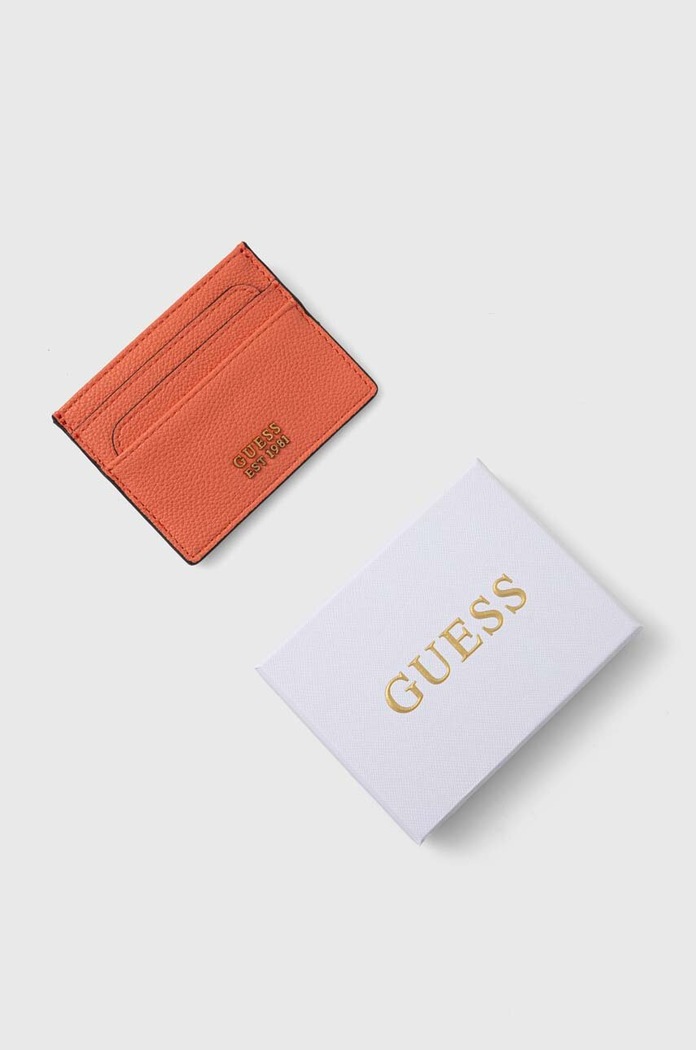 Dodatki Etui za kartice Guess SWVA92.22350 oranžna