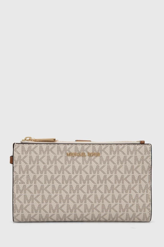Denarnica MICHAEL Michael Kors Imitacija zrnatega usnja bež 32F1GJ6W4B