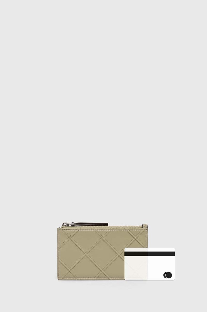 Кожен портфейл Tory Burch Fleming Soft 152602.300 зелен