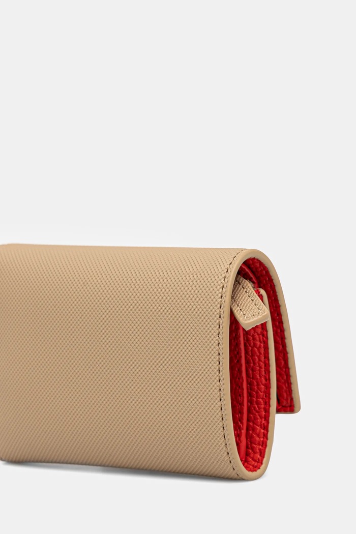 Lacoste portfel NF4190AA beżowy SS26