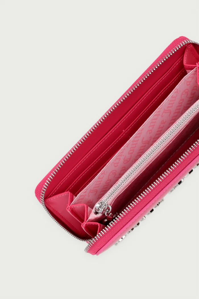 Akcesoria Juicy Couture Portfel damski z imitacji skóry Jasmine WIJJM5341WVP różowy