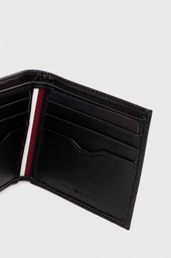 Αξεσουάρ Δερμάτινο πορτοφόλι Tommy Hilfiger AM0AM11854 μαύρο