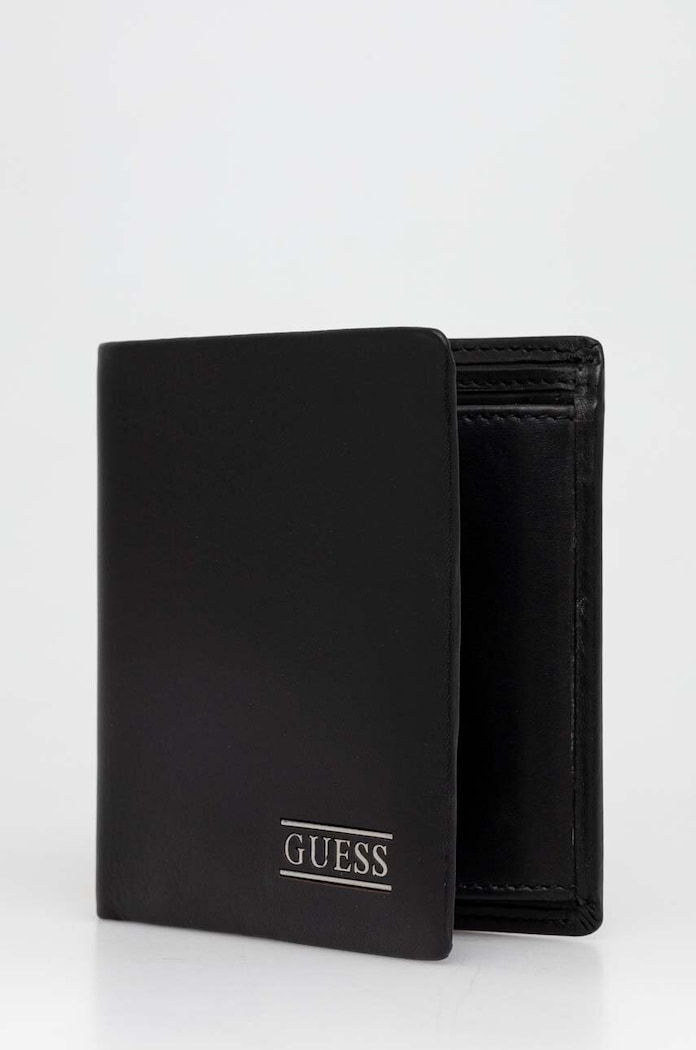 Kožená peněženka Guess NEW BOSTON SMNEBR.LEA22 černá AW25