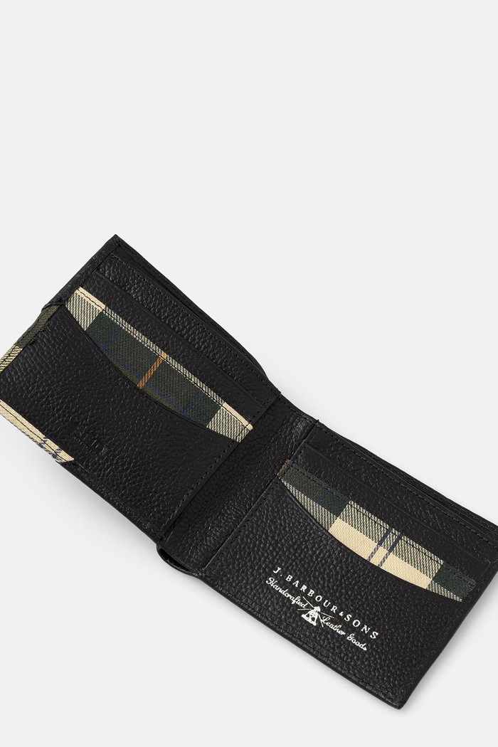 Barbour Tarbert portfel RFID skórzany męski czarny MLG0063