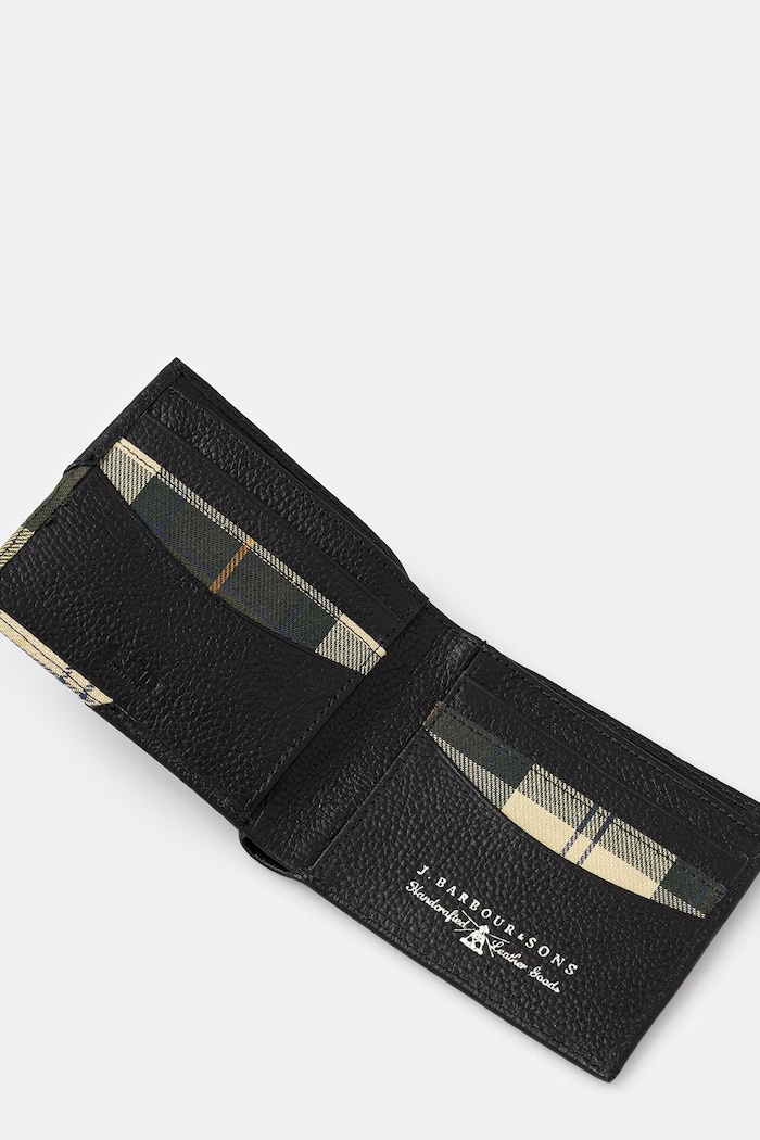 Barbour Tarbert portfel RFID skórzany męski czarny MLG0063