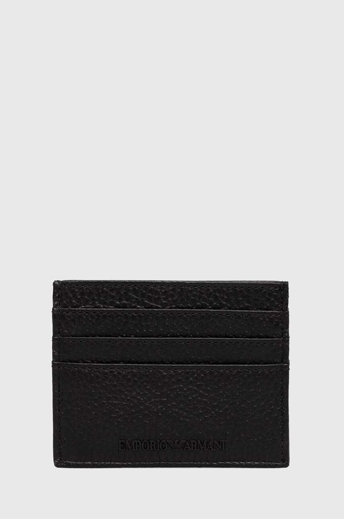 Kožni etui za kartice Emporio Armani etui za kartice crna Y4R173.Y068E.NOS